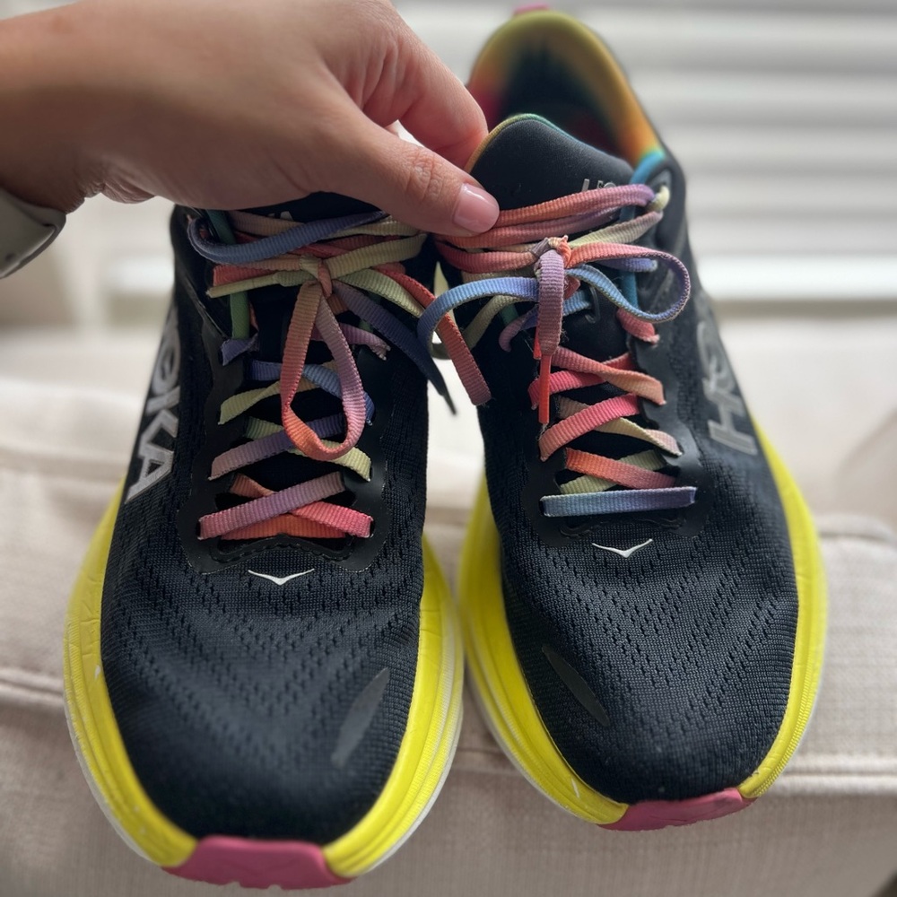 Hoka Multicolor Sneakers with Black Accents